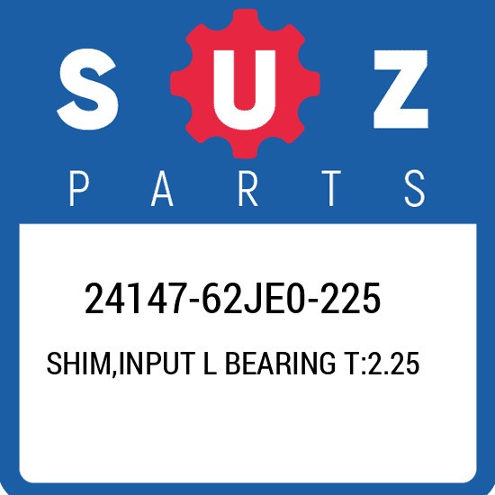 24147-62JE0-225 Suzuki Shim,input l bearing t:2.25 2414762JE0225, New Genuine OE