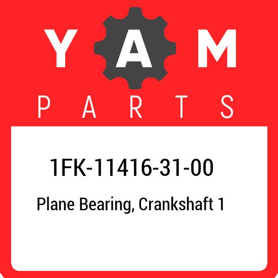 1FK-11416-31-00 Yamaha Plane bearing, crankshaft 1 1FK114163100, New Genuine OEM