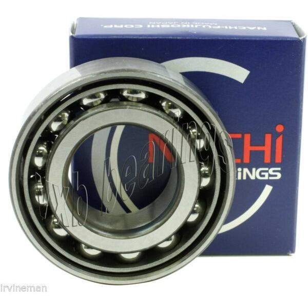 7208 Nachi Angular Contact Steel Cage C3 Japan 40mm x 80mm x 18mm Ball Bearings #1 image